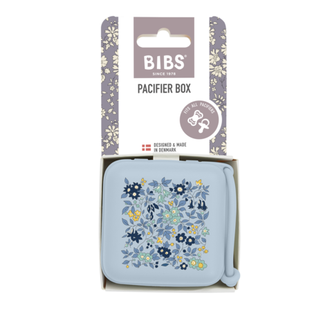 BIBS x Liberty Pacifier Box | Baby Blue & Chamomile Lawn