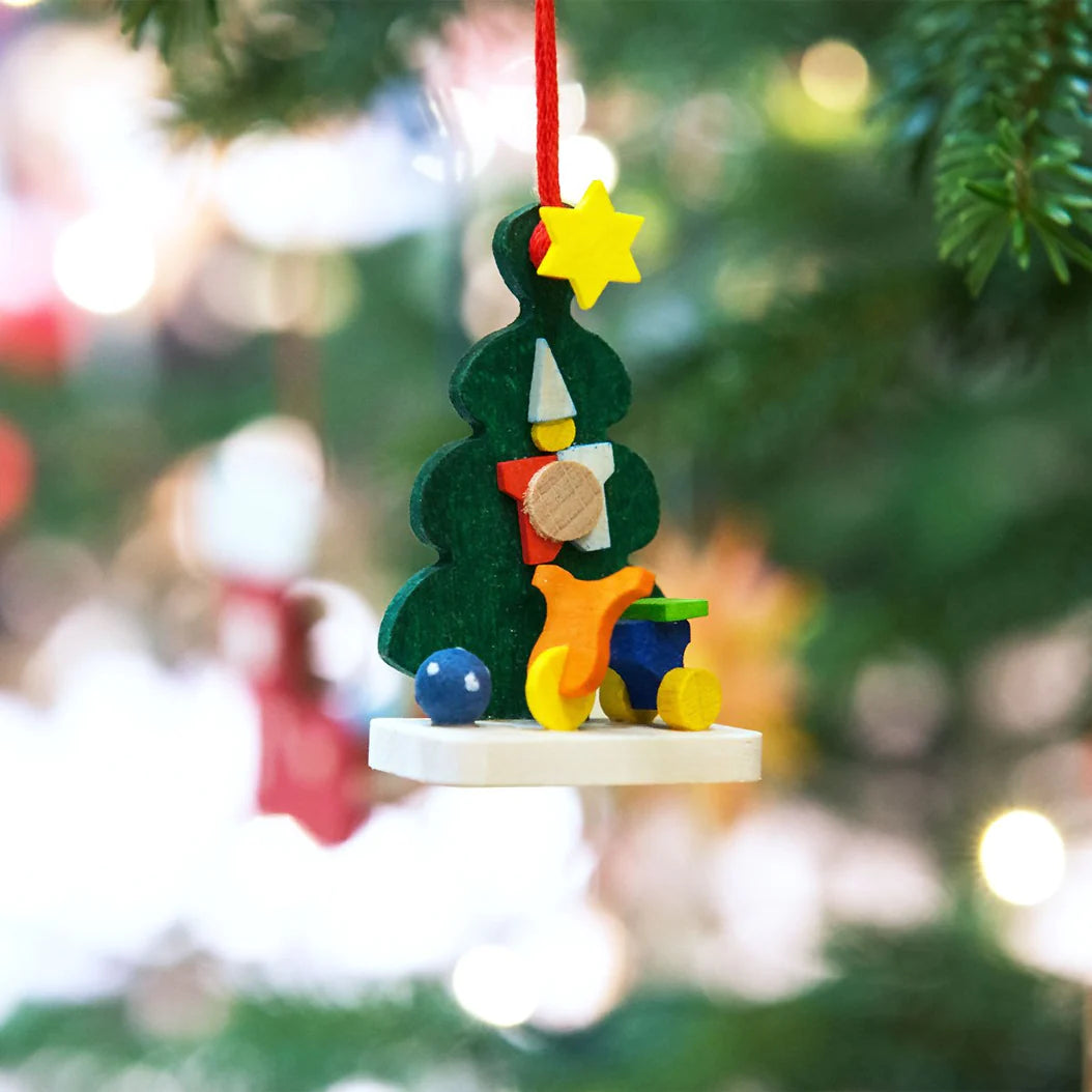 Wooden Christmas Tree Ornament | Christmas Tree & Tricycle