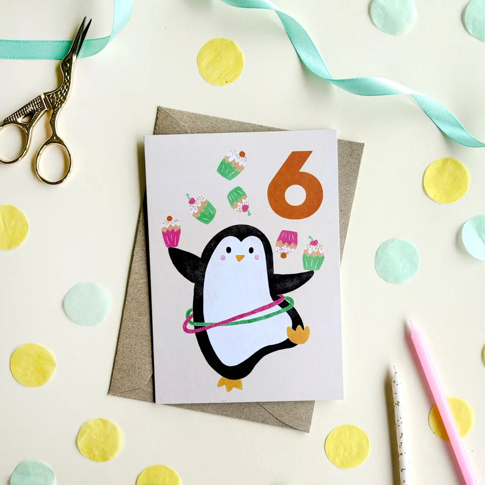 Birthday Milestone Card | 6th Birthday