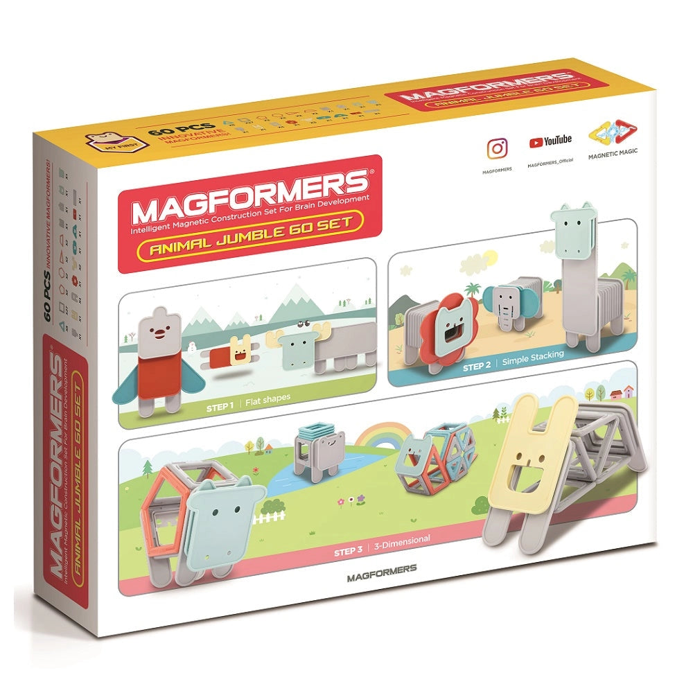 Magnetic Play My First Animal Jumble 60 Set