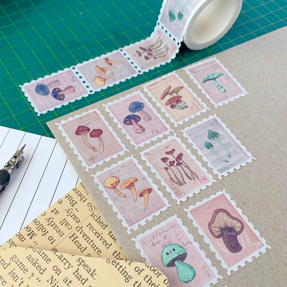 
                      
                        Vintage Mushroom Volume I - Stamp Washi Tape
                      
                    