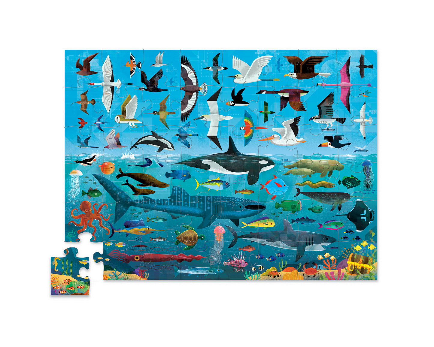 Above & Below Puzzle Sea and Sky 48 Piece