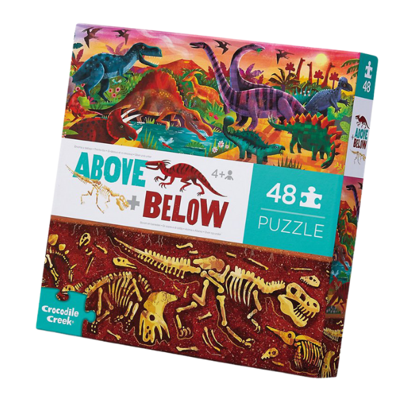 Above & Below Puzzle Dinosaur World 48 Piece