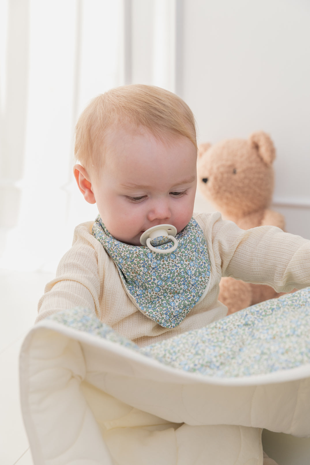 BIBS x Liberty Bandana Bib | Ivory & Eloise