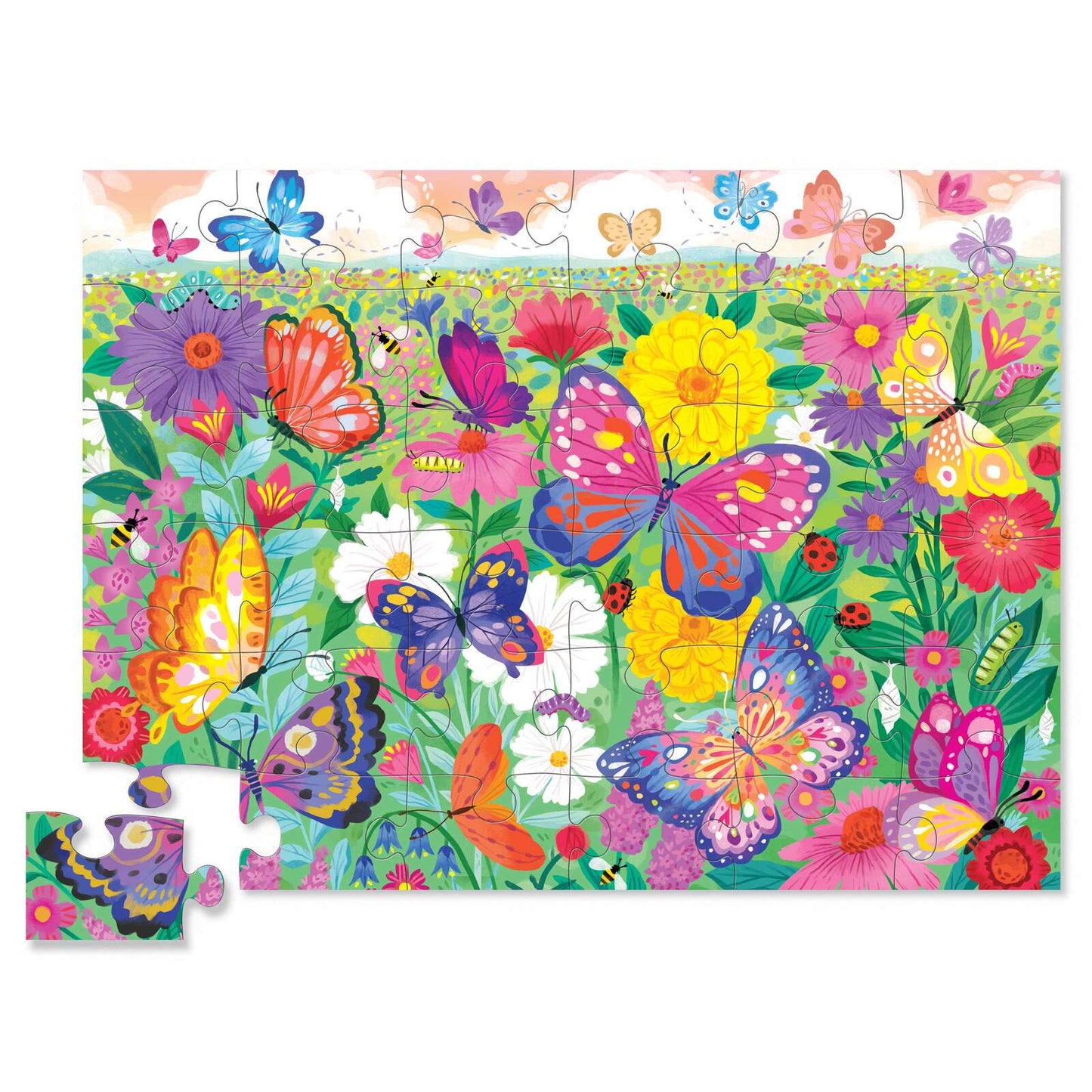 Classic Floor Puzzle Butterfly Garden 36 Piece