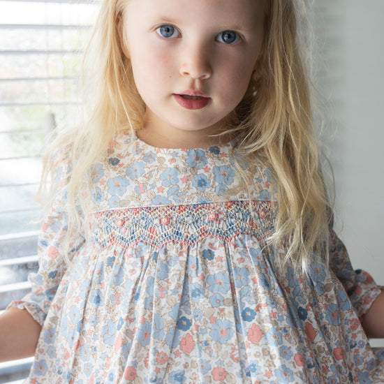 Hand Smocked Dress | Ella Print