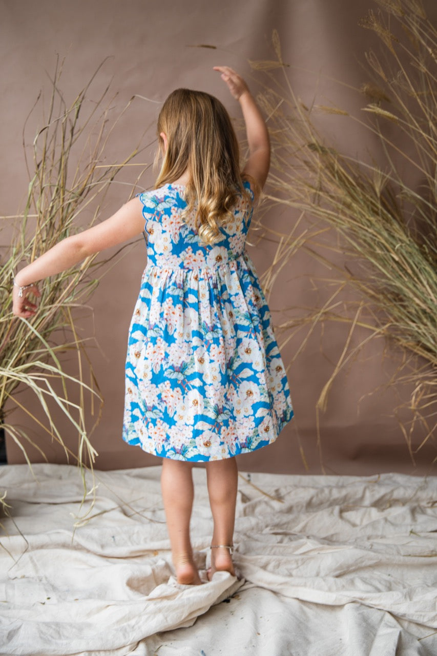 Load image into Gallery viewer, Cross My Heart Dress | Moroccan Blue
