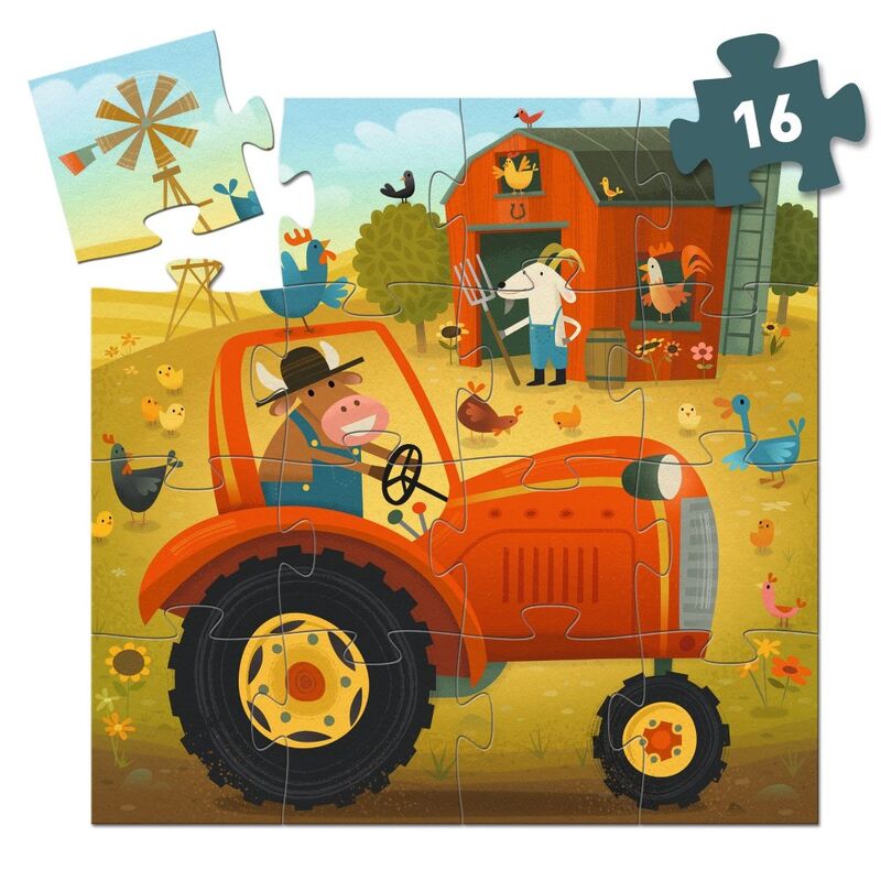 The Tractor 16pc Silhouette Puzzles