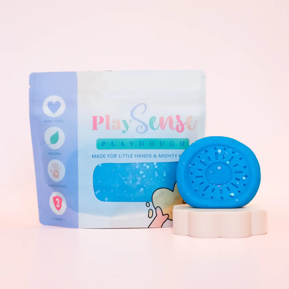 Dough Glitter Bright Blue Blue Slushie Scented