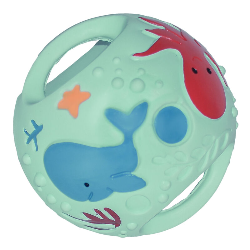Ocean Blue Grabbing Ball Natural Rubber Toy