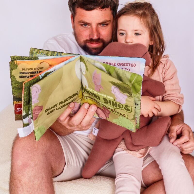 Dino Tongue Twisters Fabric Bathtime & Naptime Book