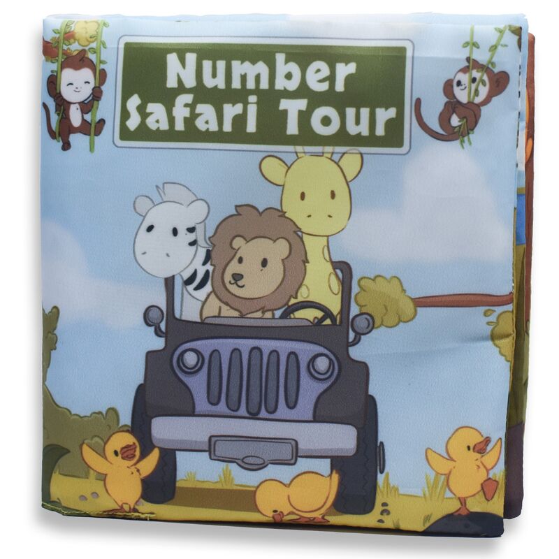 Number Safari Tour Fabric Bathtime & Naptime Book