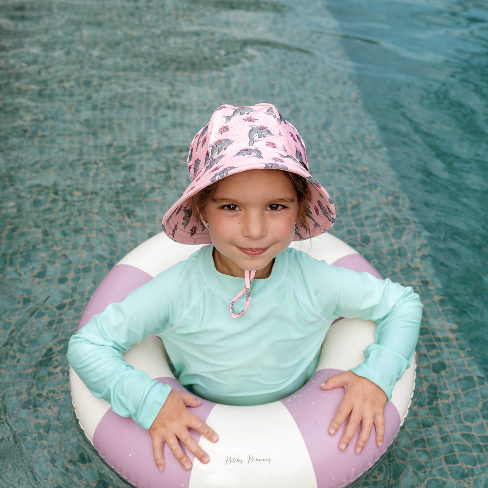 
                      
                        Ponytail Swim Bucket Beach Hat Dolphin
                      
                    