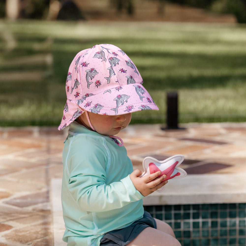 
                      
                        Swim Legionnaire Flap Beach Hat Dolphin
                      
                    