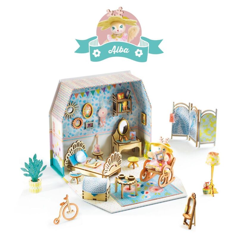 Child Making Miniatures Alba Mi House Model-Making Miniature Home Kit – Kuddly Kids