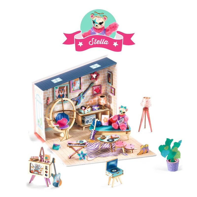 Child Making Miniatures Stella Mi House Model-Making Miniature Home Kit – Kuddly Kids
