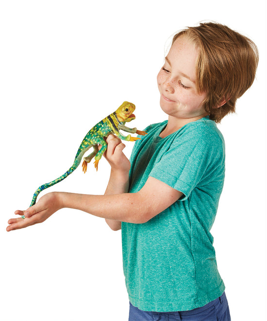 Load image into Gallery viewer, Finger Puppet | Collared Lizard
