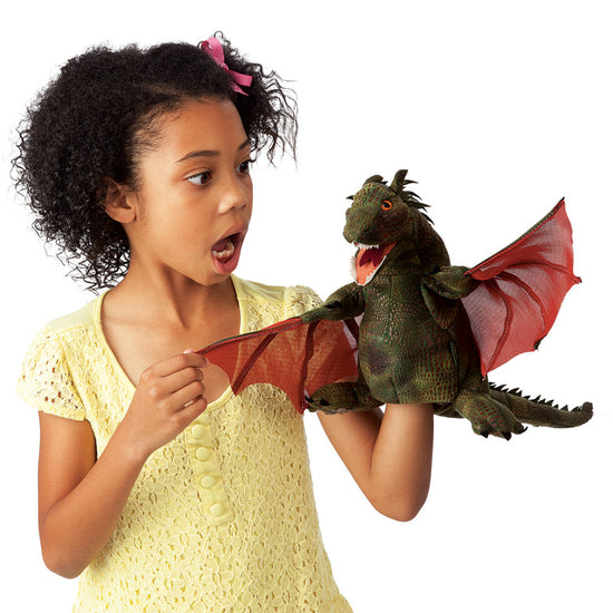 Load image into Gallery viewer, Hand Puppet | Winged Dragon
