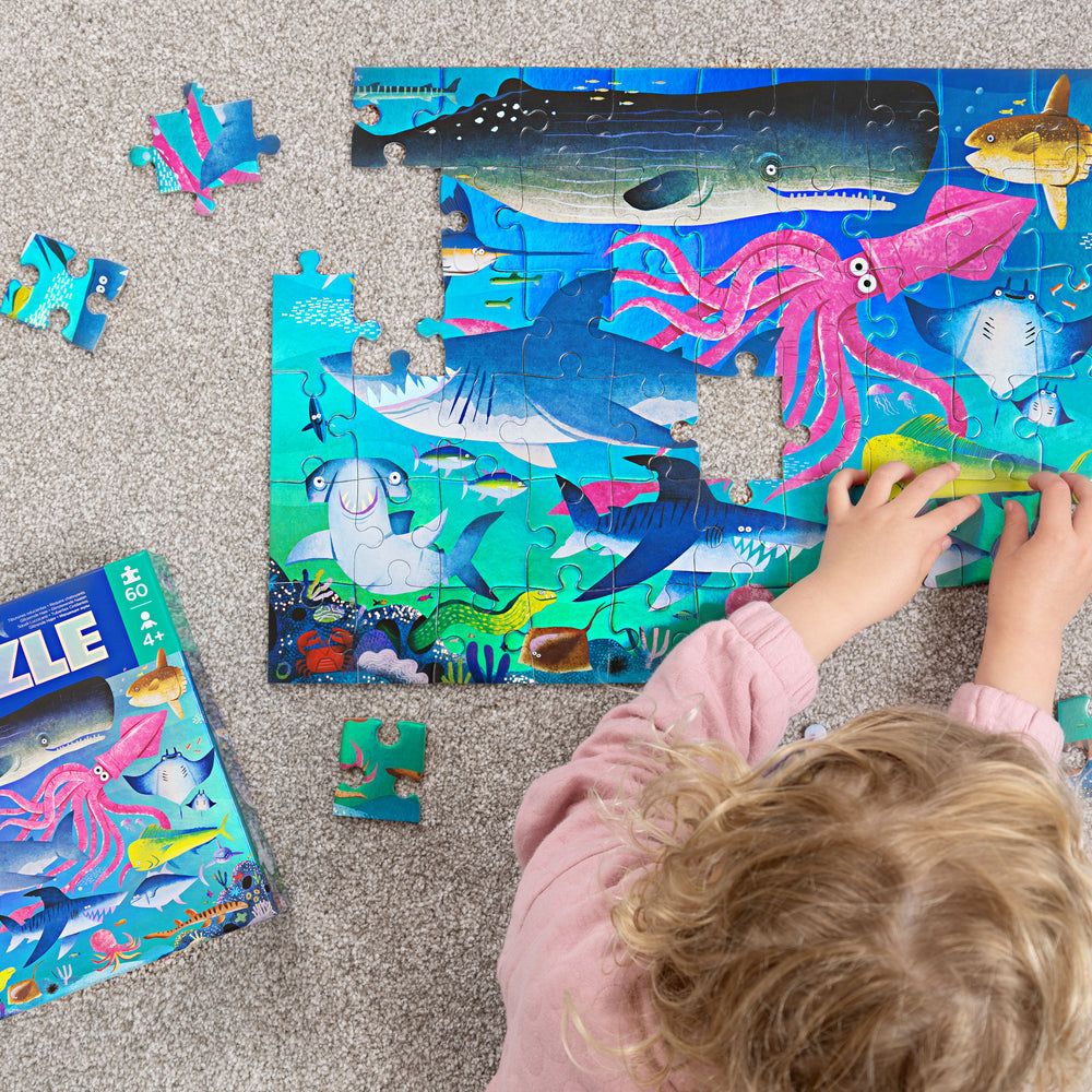 
                      
                        Foil Puzzle Shimmering Shark 60 Piece
                      
                    
