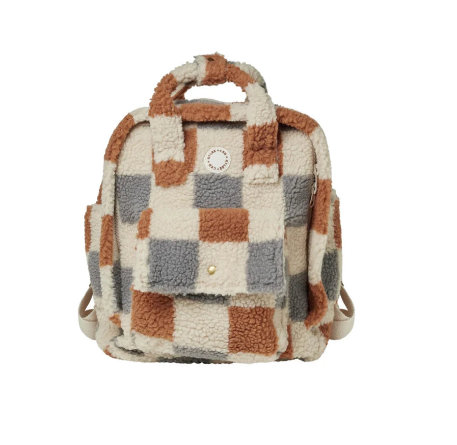 Mini Back Pack | Shearling Check