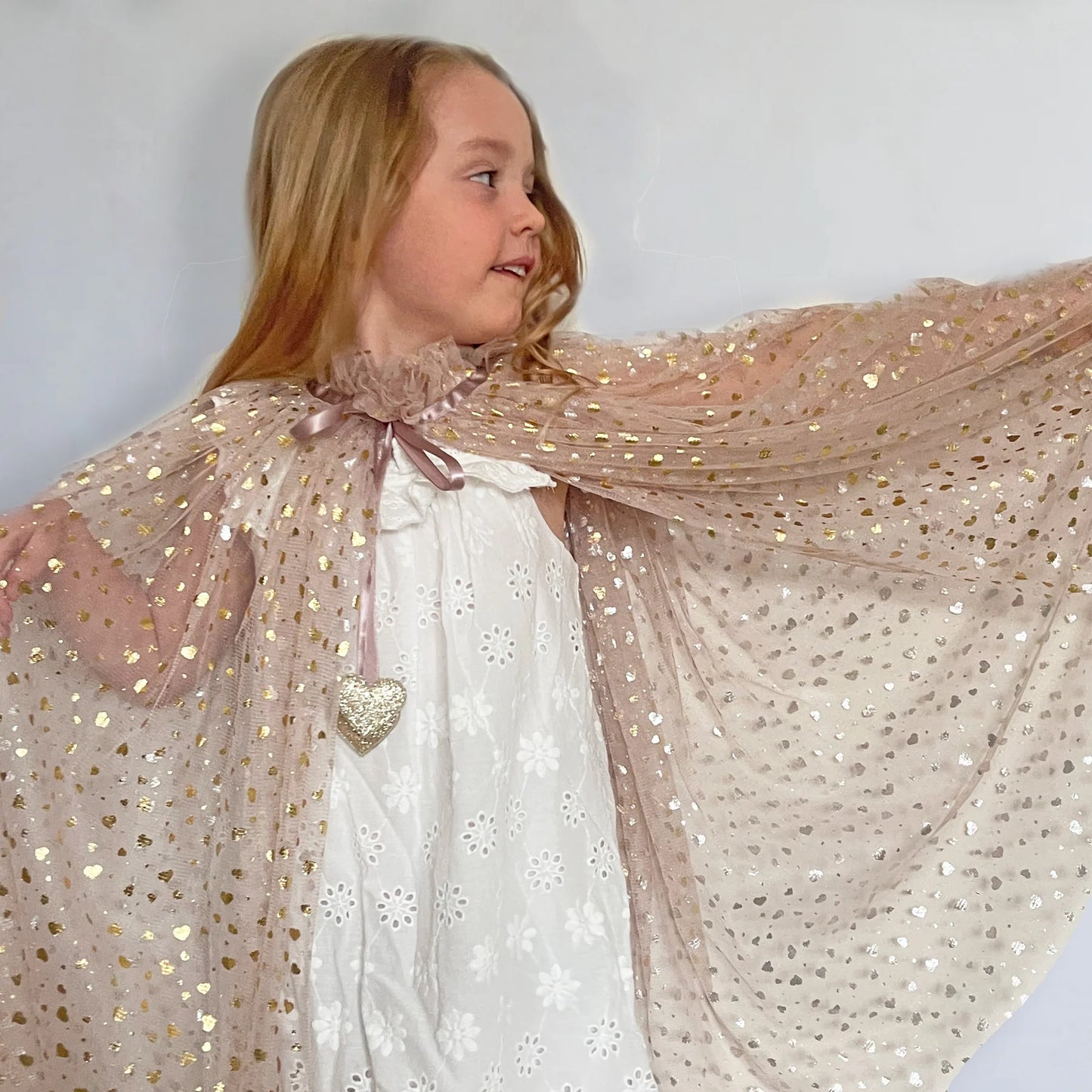 Heart Print Cape