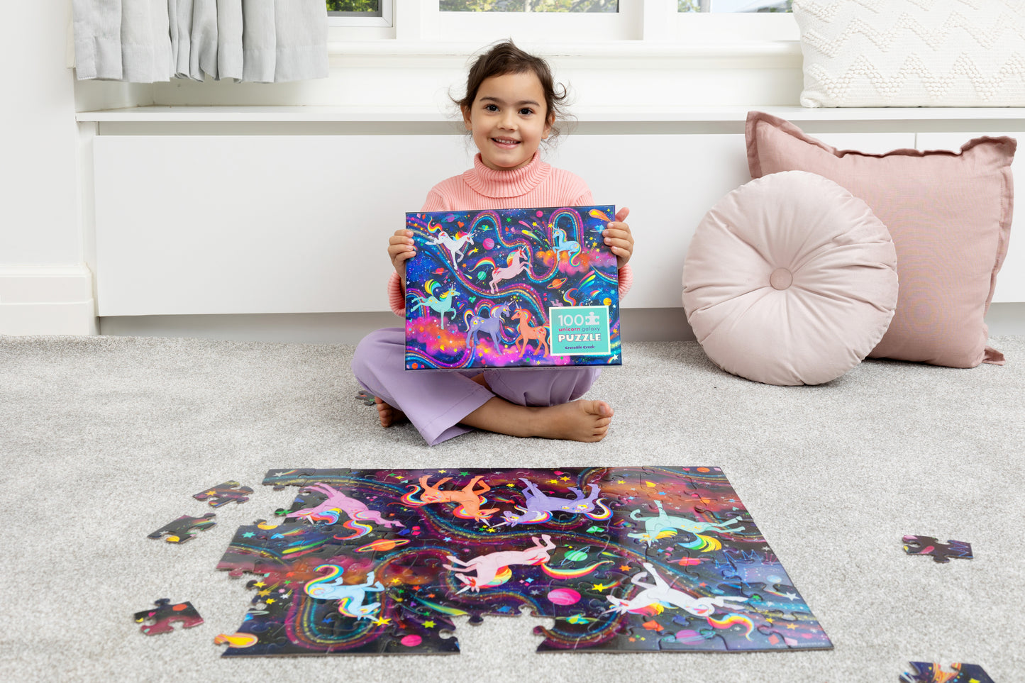 Holographic Puzzle Unicorn Galaxy 100 Piece