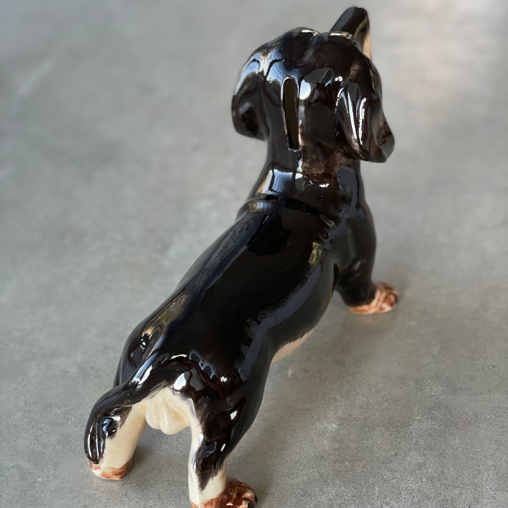 Ceramic Money Box | Black Dachshund