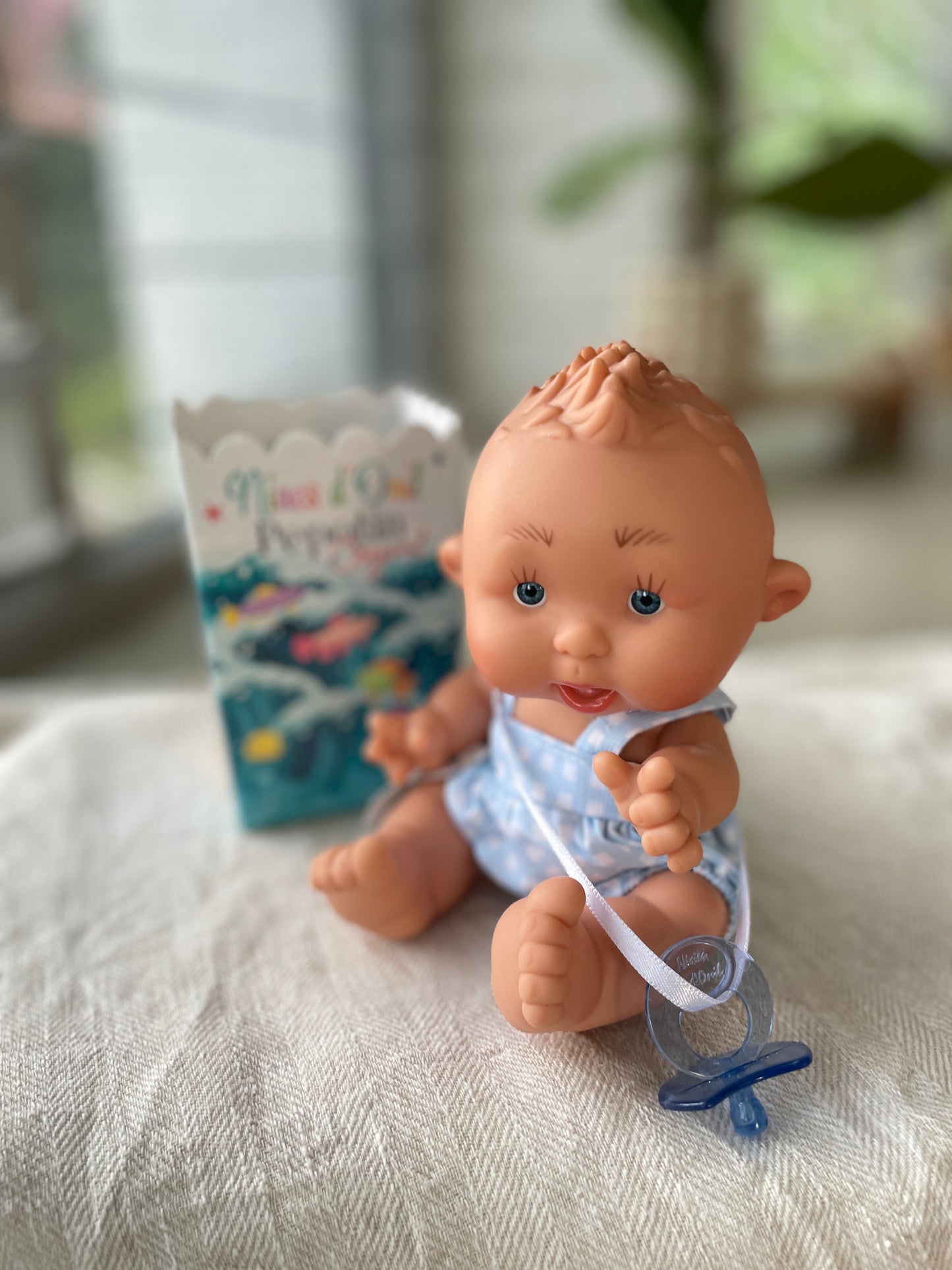 Pepotin Original Baby Doll | Blue Gingham Boy