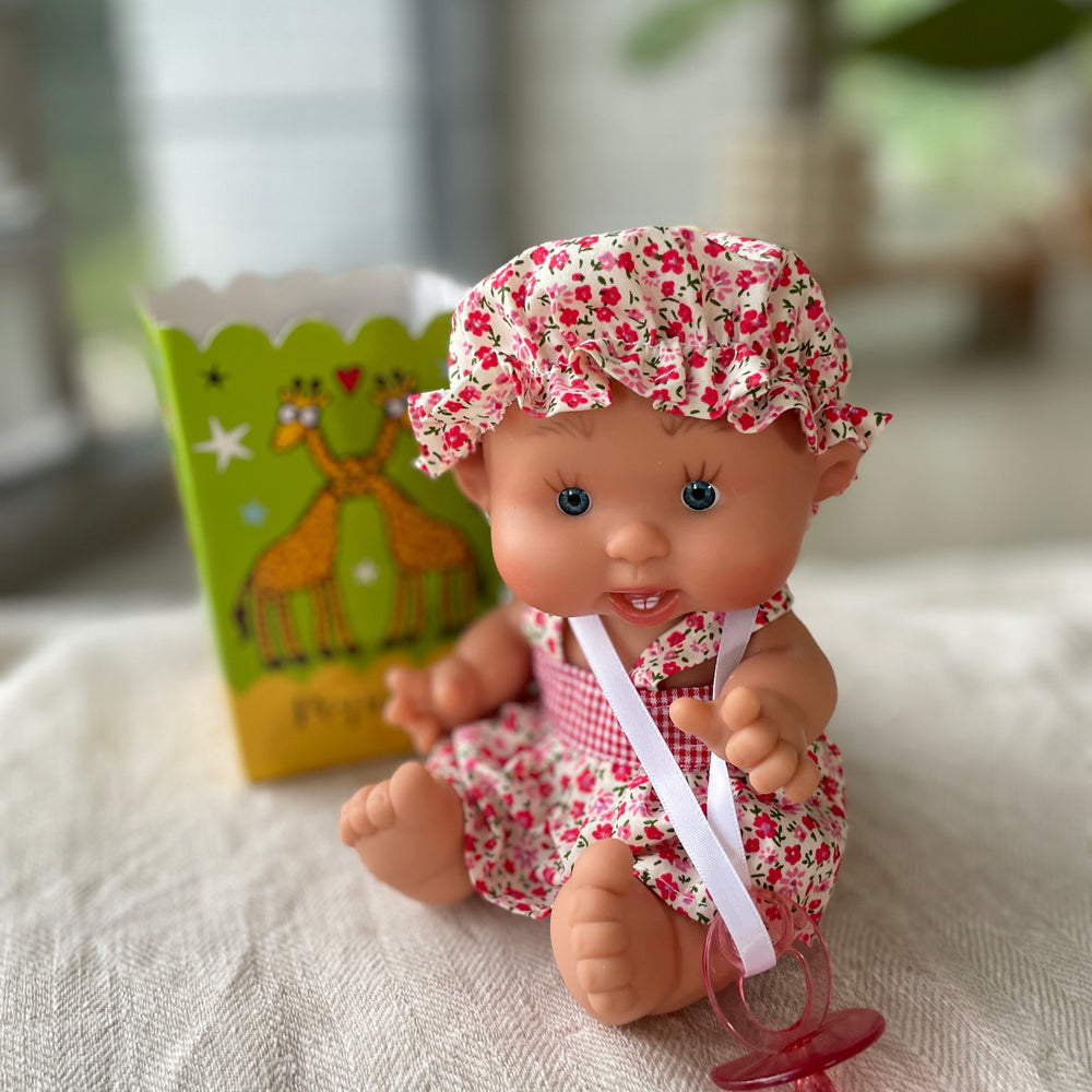 
                      
                        Pepotin Original Baby Doll | Floral Bonnet
                      
                    