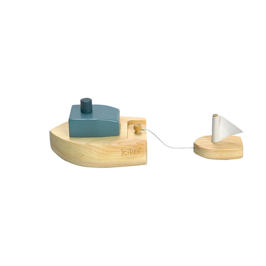 Load image into Gallery viewer, Kiko+ Ofune Wind-Up Boat | Blue
