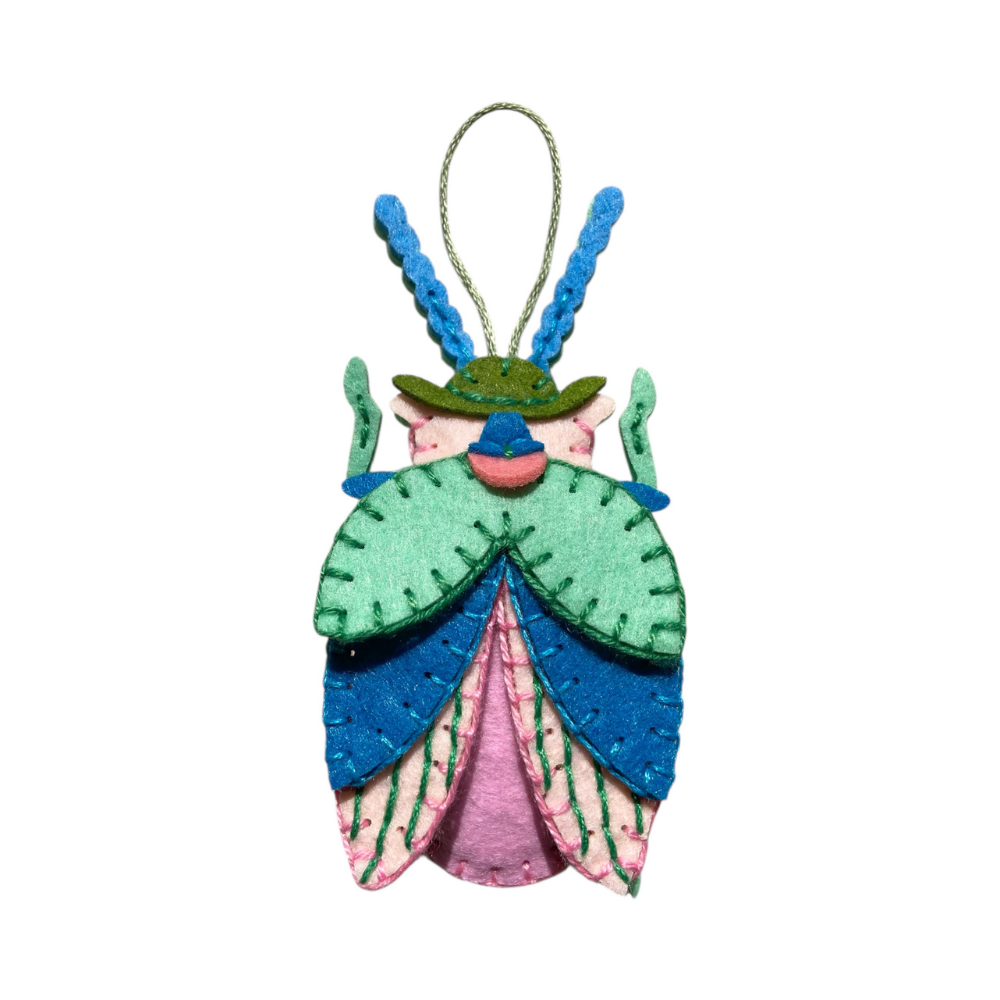 Felt DIY Kit | Blue & Green Wing Bug