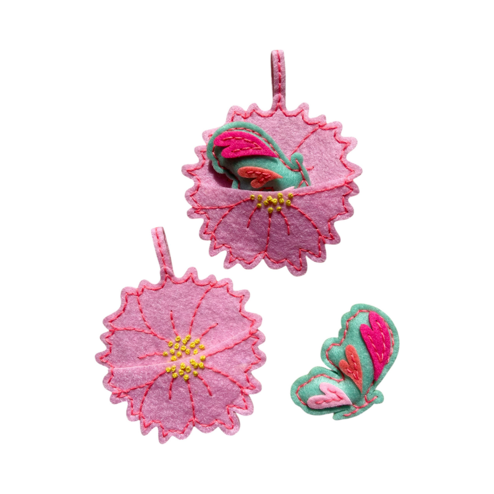 Felt DIY Kit | Butterfly with Flower