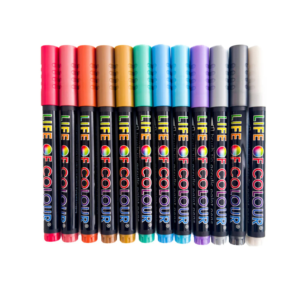 
                      
                        Brush Tip Acrylic Paint Pens | Metallics
                      
                    