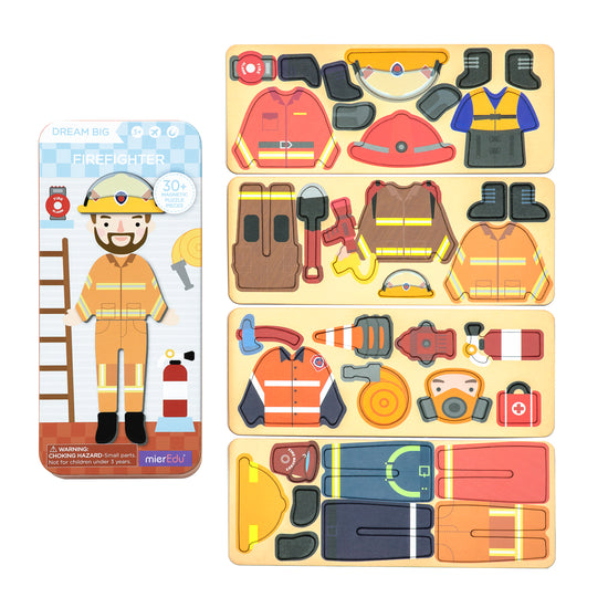 Load image into Gallery viewer, Magnetic Puzzle Box | Firefighter

