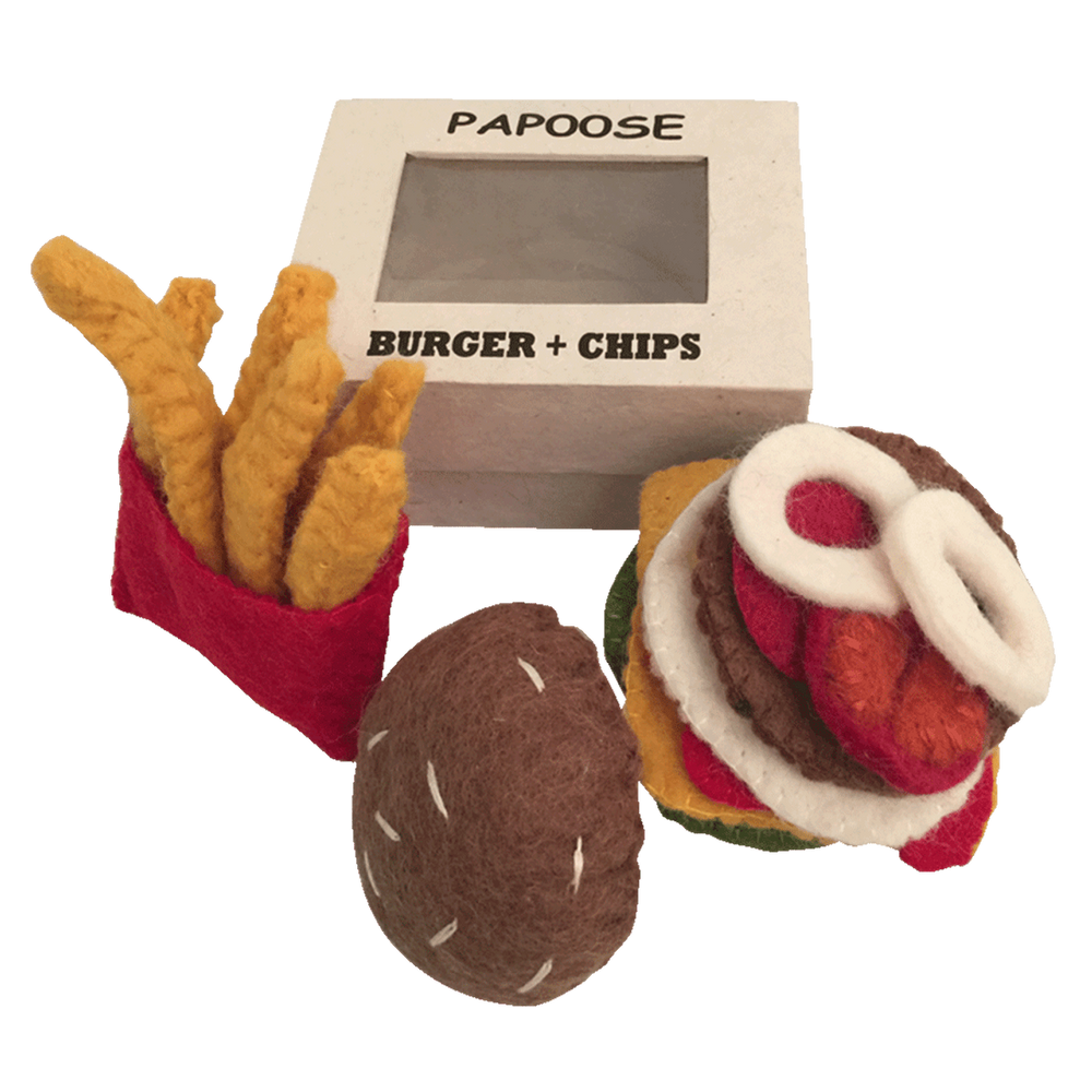 Felt Burger & Chips Set