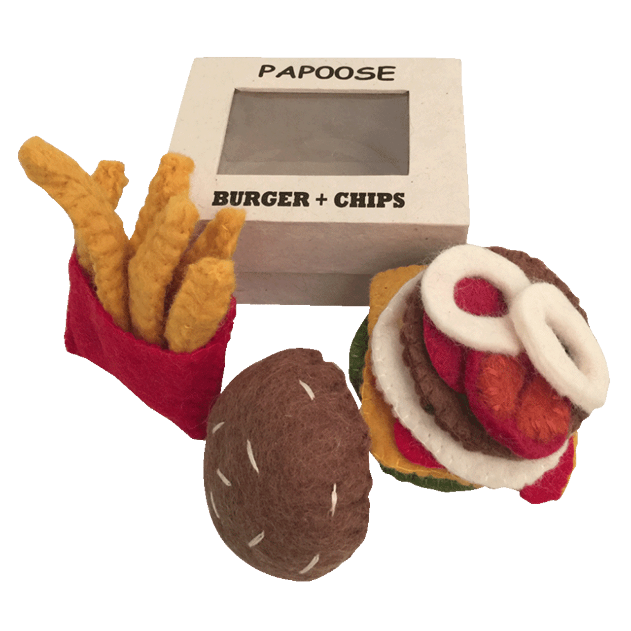 Felt Burger & Chips Set