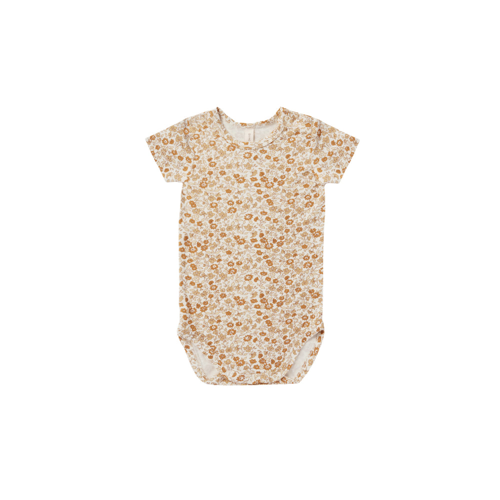 Bamboo Short Sleeve Bodysuit | Marigold