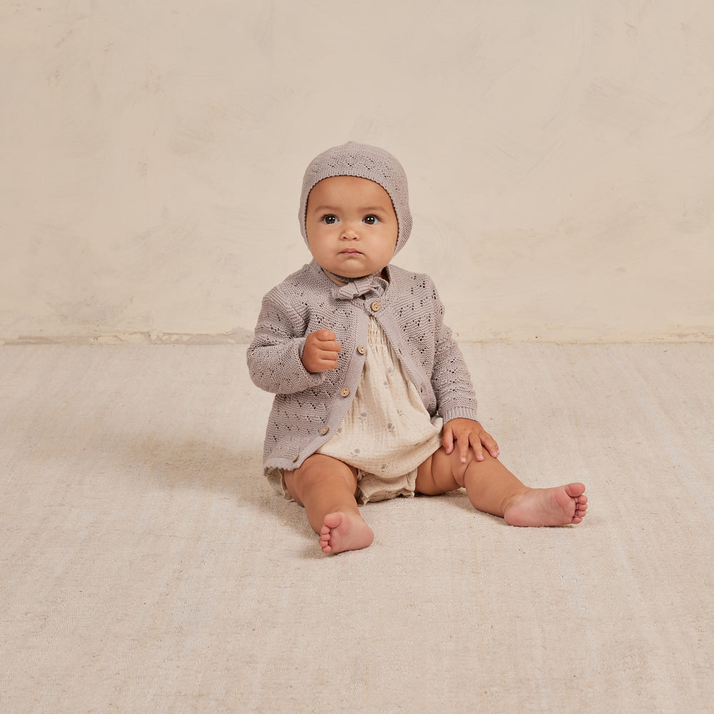 Scalloped Cardigan | Lavender