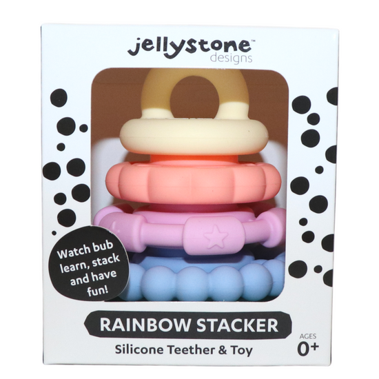 Rainbow Stacker & Teething Toy | Pastel