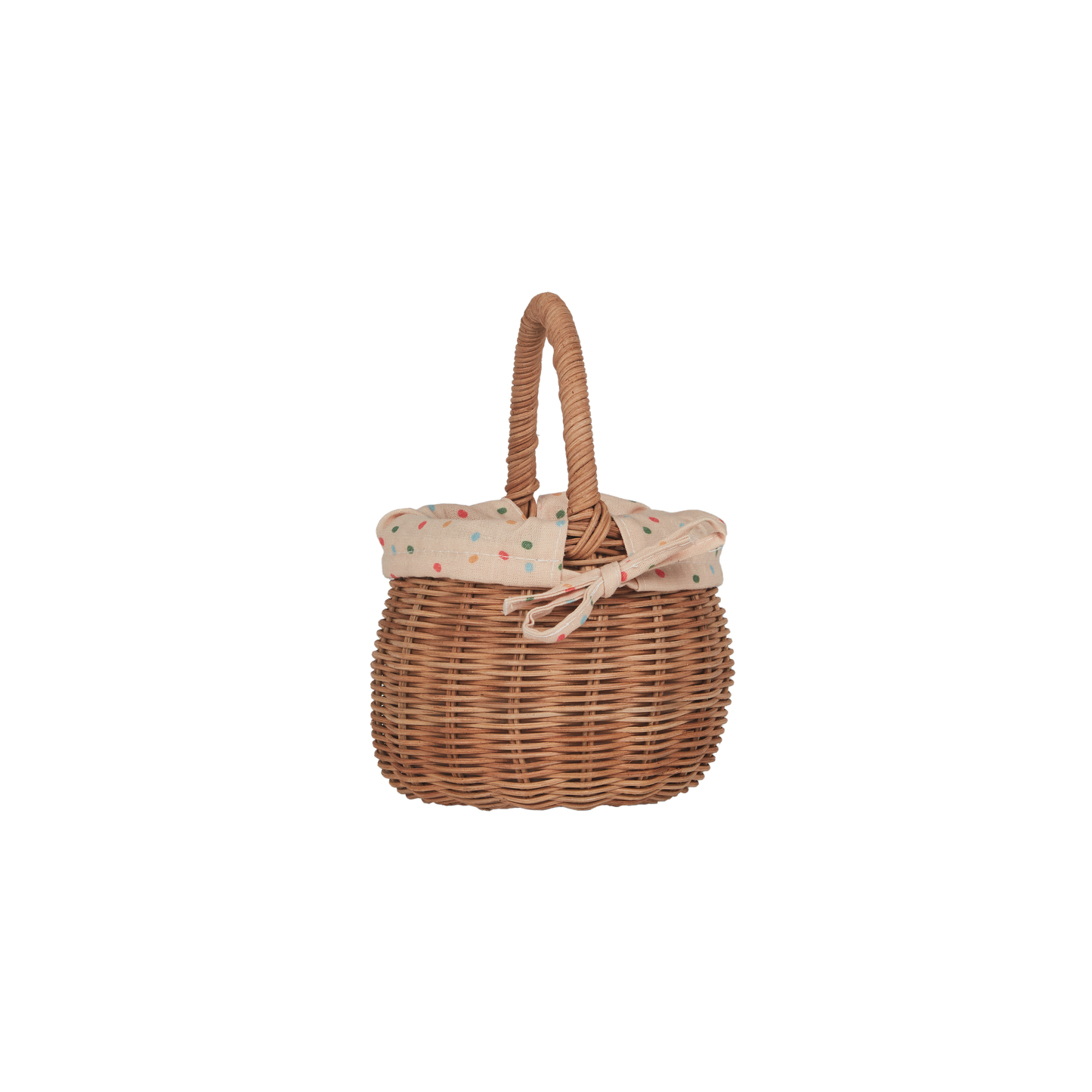 Rattan Berry Basket With Lining | Gumdrop