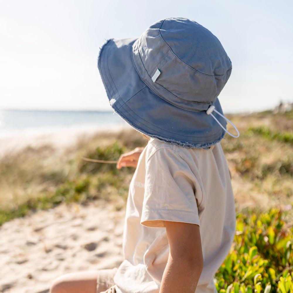 Frayed Bucket Hat | Sky Blue