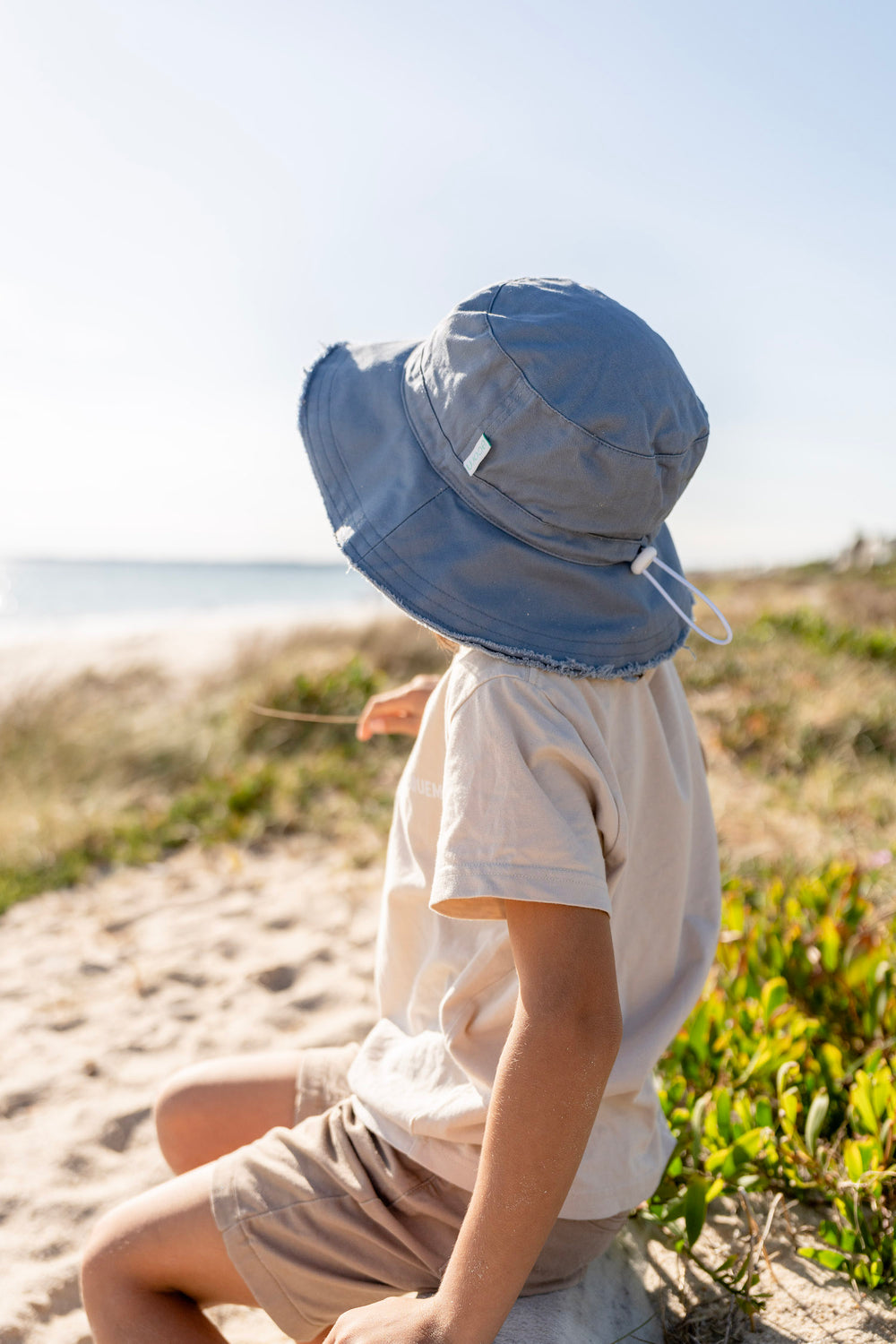 Frayed Bucket Hat | Sky Blue