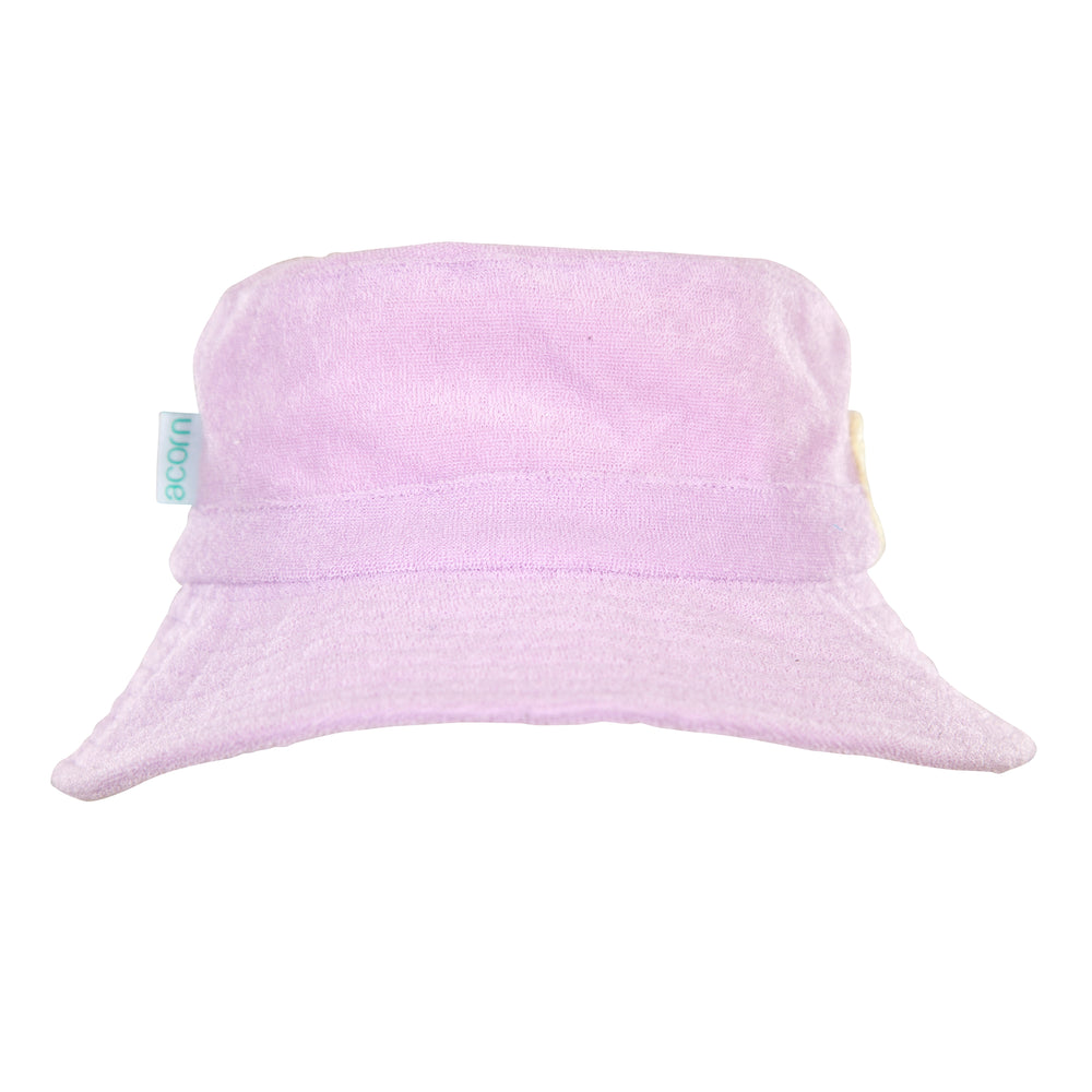 Terry Towelling Bucket Hat | Lavender