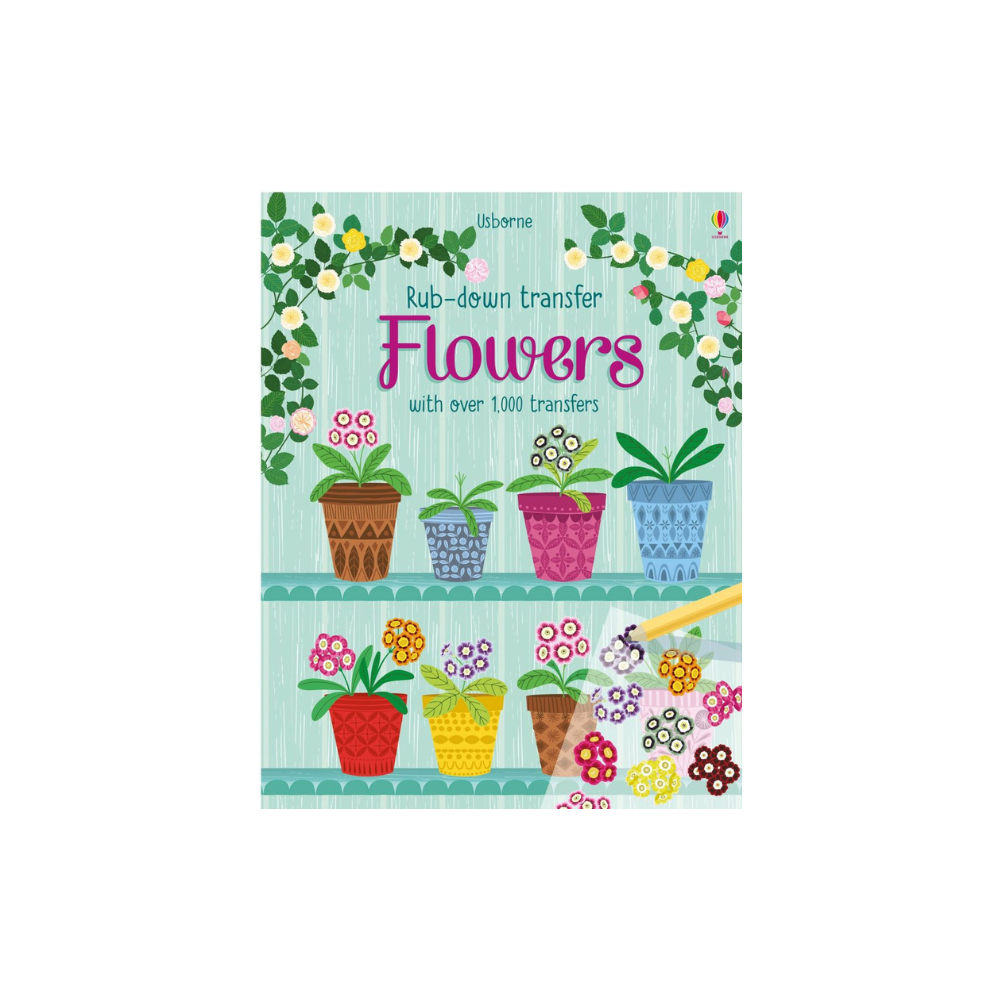 Rub-Down Transfer Book | Flowers