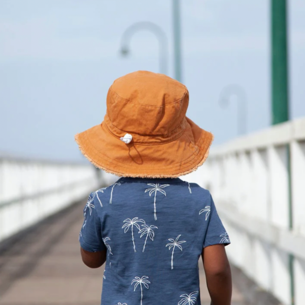 Frayed Bucket Hat | Chestnut