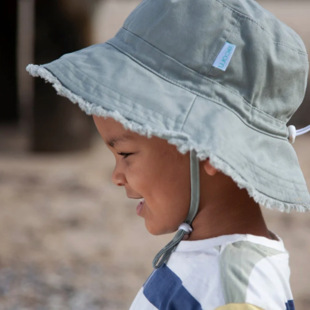Frayed Bucket Hat | Khaki