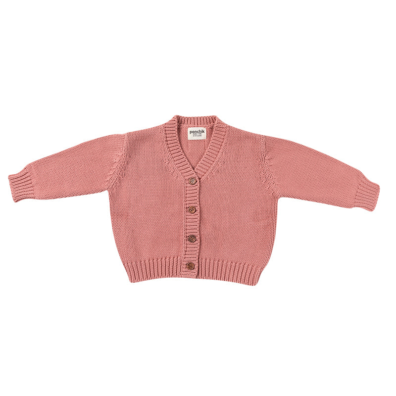 
                      
                        V Neck Knitted Cardigan | Carnation
                      
                    