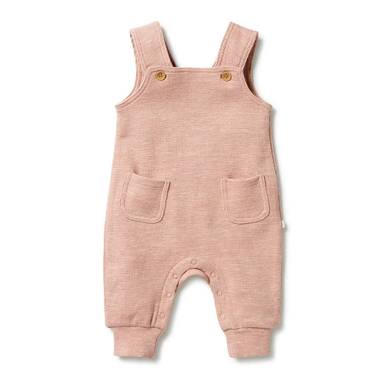 Organic Waffle Overall | Peach