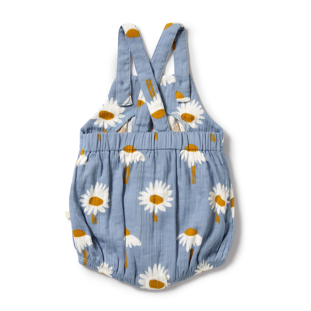 Daisy Floral Organic Crinkle Bodusuit