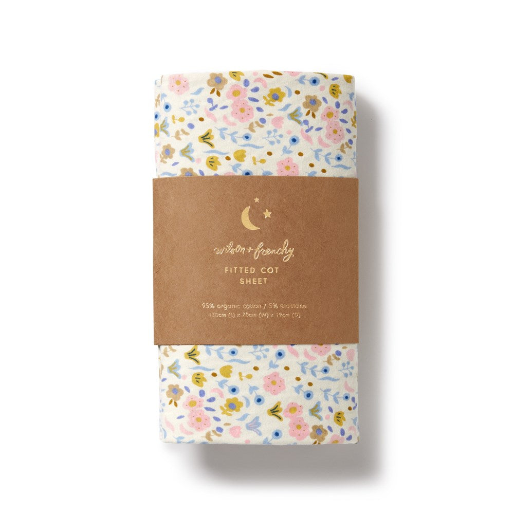 
                      
                        Ava Floral Organic Cot Sheet
                      
                    